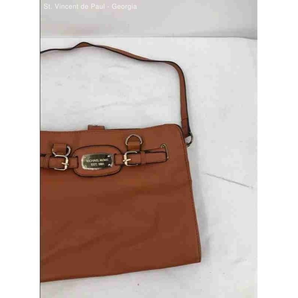 Michael Kors Hamilton Medium East West Satchel Bag in Burnt Orange Great Cond. - Picture 2 of 10